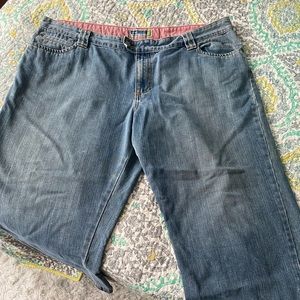 Old navy wide leg denim capris size 20
